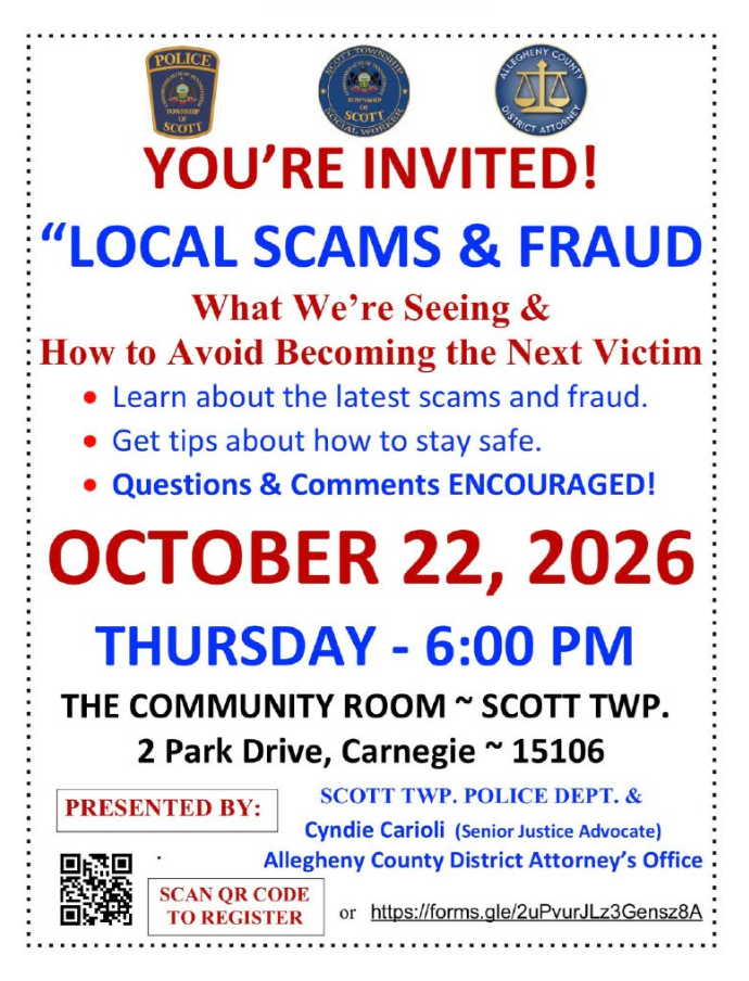 Local Scam and Fraud Event